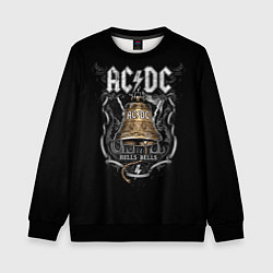 Свитшот детский ACDC - hells bells, цвет: 3D-черный