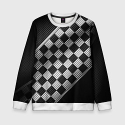 Детский свитшот Финишная лента в клетку