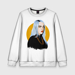 Свитшот детский Billie Eilish, цвет: 3D-белый