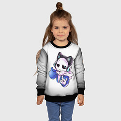 Свитшот детский UNDERTALE, цвет: 3D-черный — фото 2