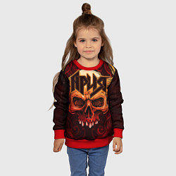 Свитшот детский Ария, цвет: 3D-красный — фото 2