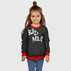 Свитшот детский Bad Wolf, цвет: 3D-красный — фото 2