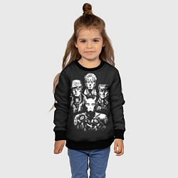 Свитшот детский JoJo Bizarre Adventure, цвет: 3D-черный — фото 2