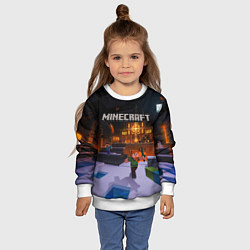 Свитшот детский MINECRAFT, цвет: 3D-белый — фото 2