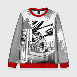 Свитшот детский Sad manga, цвет: 3D-красный