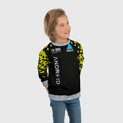 Свитшот детский DETROIT: BECOME HUMAN, цвет: 3D-меланж — фото 2