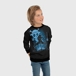 Свитшот детский One Piece, цвет: 3D-черный — фото 2