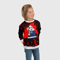 Свитшот детский UNDERTALE, цвет: 3D-белый — фото 2