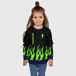 Свитшот детский Billie Eilish, цвет: 3D-синий — фото 2