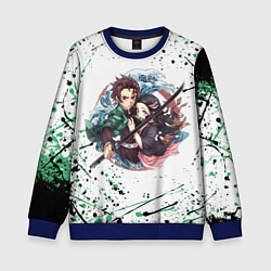 Свитшот детский KIMETSU NO YAIBA, цвет: 3D-синий