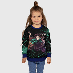 Свитшот детский KIMETSU NO YAIBA, цвет: 3D-синий — фото 2