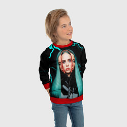 Свитшот детский BILLIE EILISH, цвет: 3D-красный — фото 2