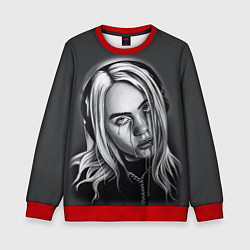 Свитшот детский BILLIE EILISH, цвет: 3D-красный