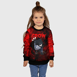 Свитшот детский BRAWL STARS CROW, цвет: 3D-черный — фото 2