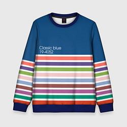 Свитшот детский Pantone цвет года с 2012 по 2020 гг, цвет: 3D-синий