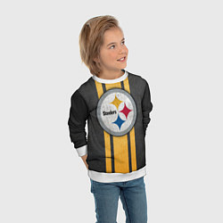 Свитшот детский Pittsburgh Steelers, цвет: 3D-белый — фото 2