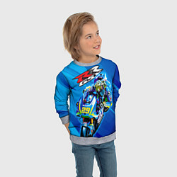 Свитшот детский Suzuki MotoGP, цвет: 3D-меланж — фото 2