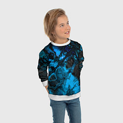 Свитшот детский Nu abstracts art, цвет: 3D-белый — фото 2