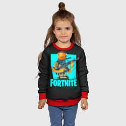 Свитшот детский Fortnite, цвет: 3D-красный — фото 2