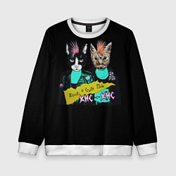 Свитшот детский Кис-Кис, цвет: 3D-белый