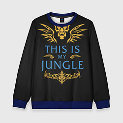 Свитшот детский This is my Jungle, цвет: 3D-синий