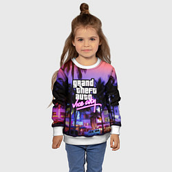 Свитшот детский Grand Theft Auto Vice City, цвет: 3D-белый — фото 2