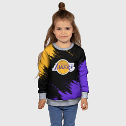Свитшот детский LA LAKERS, цвет: 3D-меланж — фото 2