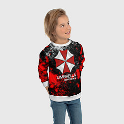 Свитшот детский UMBRELLA CORP, цвет: 3D-белый — фото 2