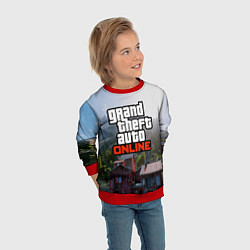 Свитшот детский GTA Online, цвет: 3D-красный — фото 2