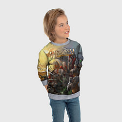 Свитшот детский Heroes of Might and Magic, цвет: 3D-меланж — фото 2