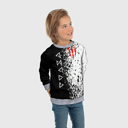 Свитшот детский THE WITCHER, цвет: 3D-меланж — фото 2