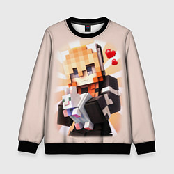 Свитшот детский MINECRAFT, цвет: 3D-черный