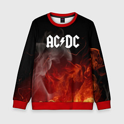 Свитшот детский AC DC, цвет: 3D-красный