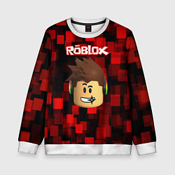 Свитшот детский ROBLOX, цвет: 3D-белый