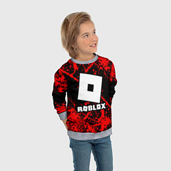 Свитшот детский Roblox, цвет: 3D-меланж — фото 2