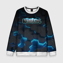 Свитшот детский Roblox Neon Hex, цвет: 3D-белый