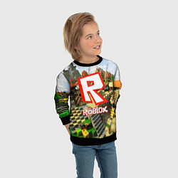 Свитшот детский ROBLOX, цвет: 3D-черный — фото 2