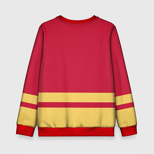 Детский свитшот Калгари Флэймз / 3D-Красный – фото 2