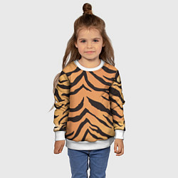 Свитшот детский Тигриный камуфляж, цвет: 3D-белый — фото 2
