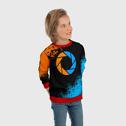 Свитшот детский PORTAL, цвет: 3D-красный — фото 2