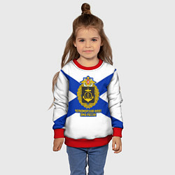 Свитшот детский Черноморский флот ВМФ России, цвет: 3D-красный — фото 2