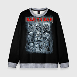 Свитшот детский Iron Maiden, цвет: 3D-меланж