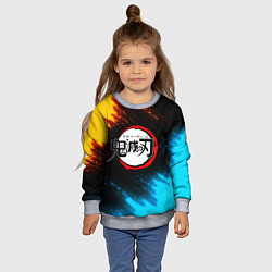 Свитшот детский KIMETSU NO YAIBA, цвет: 3D-меланж — фото 2