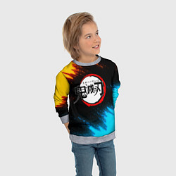 Свитшот детский KIMETSU NO YAIBA, цвет: 3D-меланж — фото 2