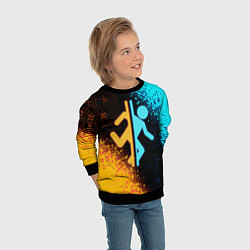 Свитшот детский PORTAL, цвет: 3D-черный — фото 2