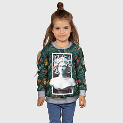 Свитшот детский Медуза Горгона, цвет: 3D-меланж — фото 2