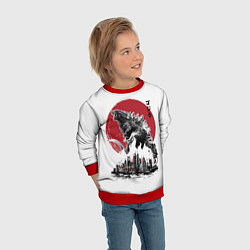 Свитшот детский GODZILLA, цвет: 3D-красный — фото 2