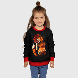 Свитшот детский JAPAN FOX, цвет: 3D-красный — фото 2