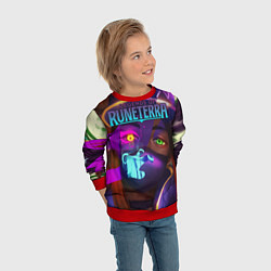 Свитшот детский Legends of Runeterra, цвет: 3D-красный — фото 2