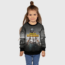 Свитшот детский PUBG, цвет: 3D-черный — фото 2